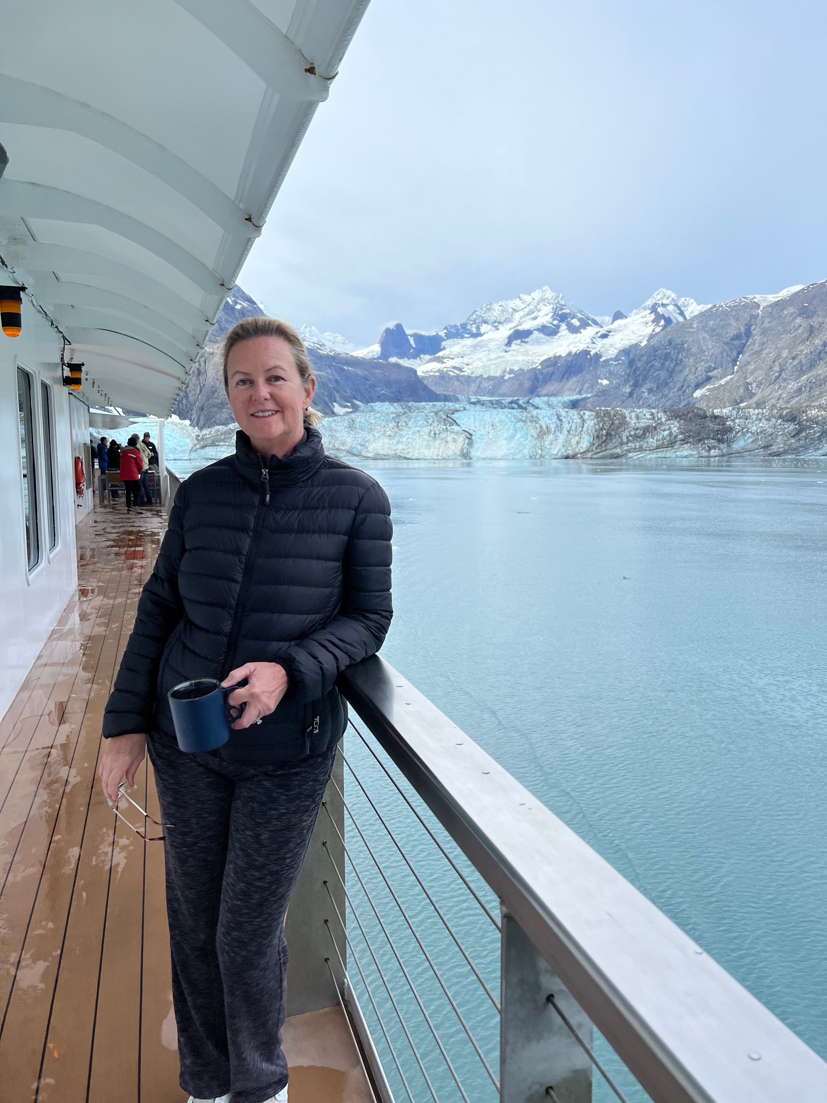 Cindy on a glacier expedition