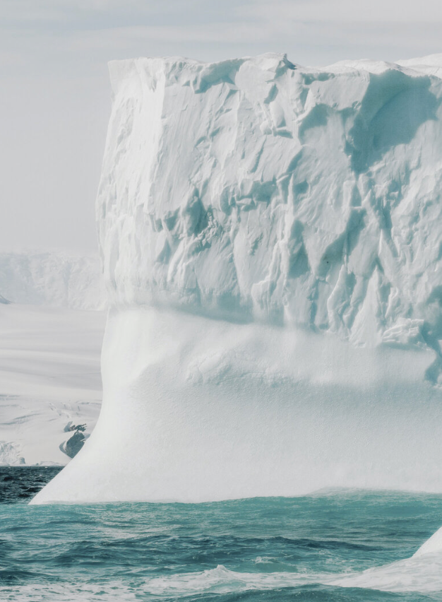 Polar iceberg in open water